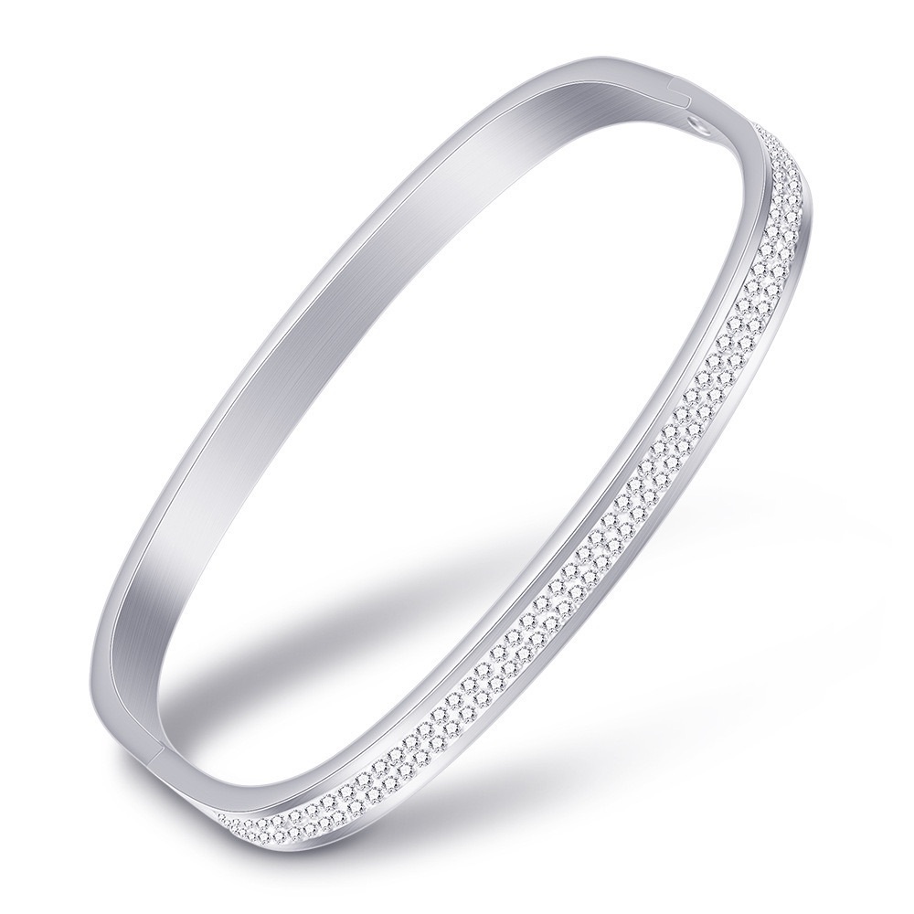 Elegant Silver Bangle Bracelet